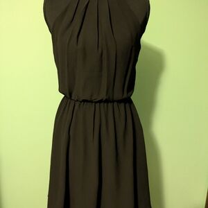 Lush Black Sleeveless Mini Dress